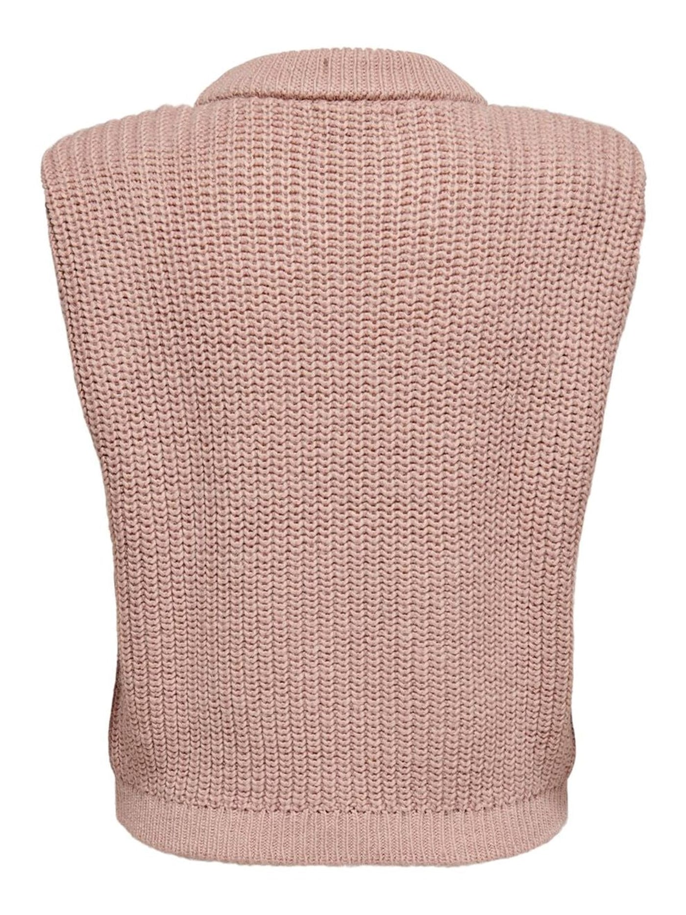 Knitted Vest - Rose Dawn - ONLY - Pink 2