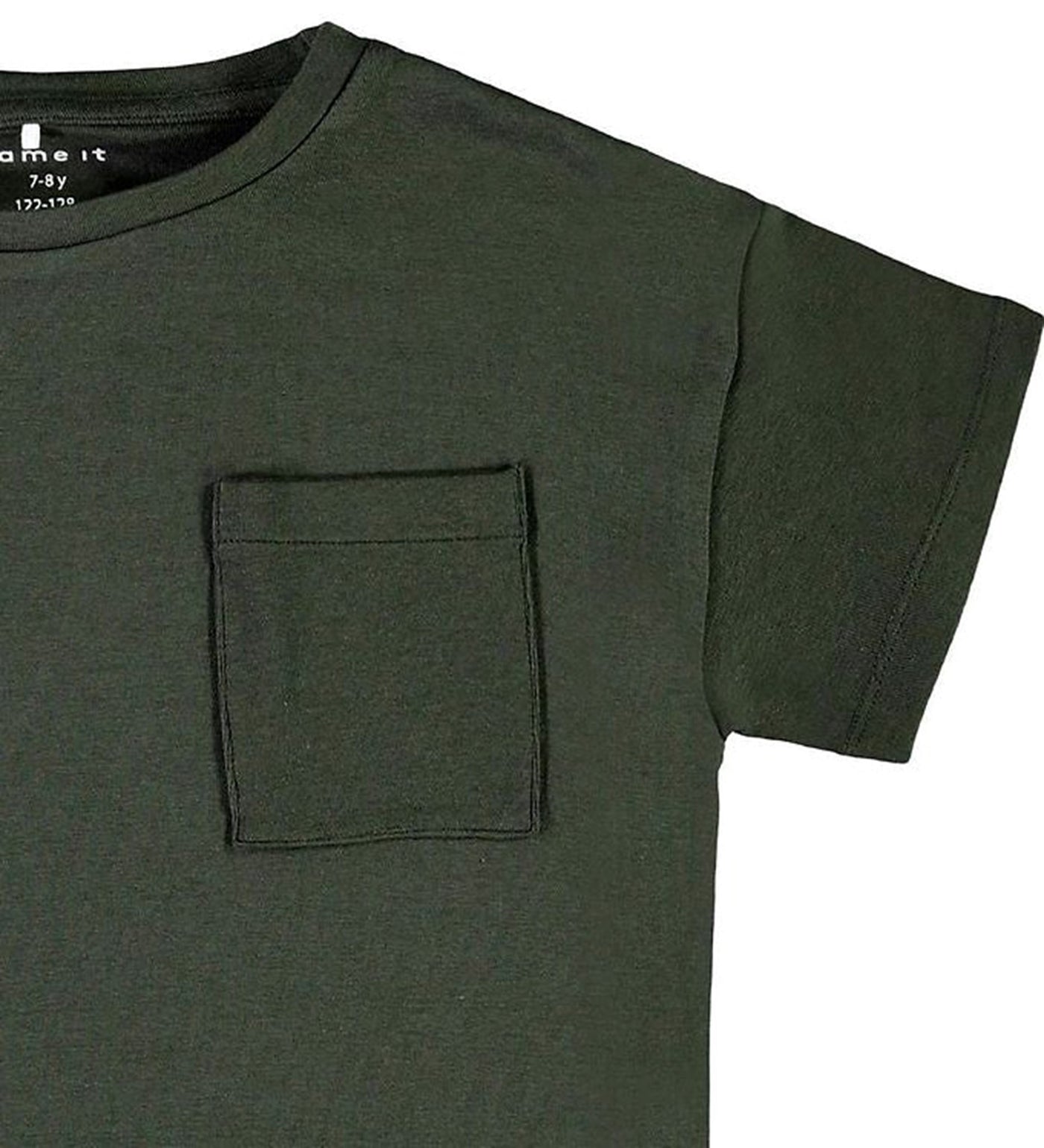 T-shirt with pocket - Raisin - Name It - Green 2