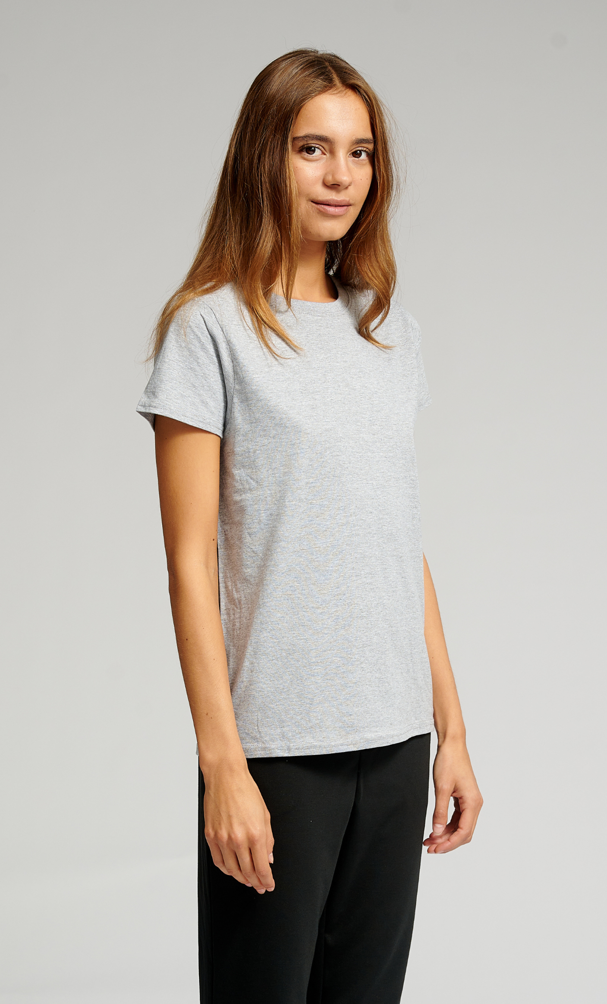 Basic T-Shirt - Oxford Grey - TeeShoppen - Grey 2