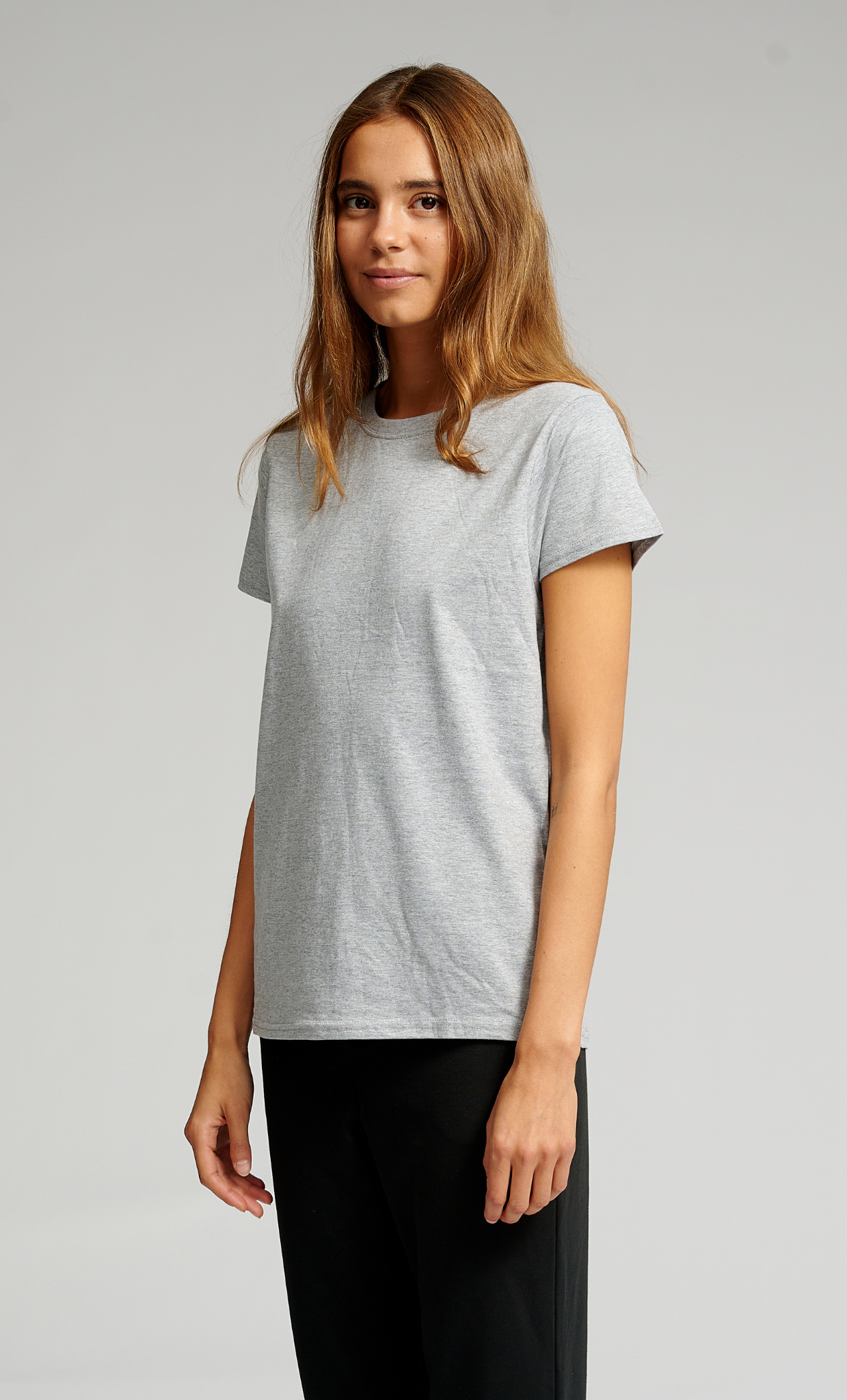 Basic T-Shirt - Oxford Grey - TeeShoppen - Grey 3