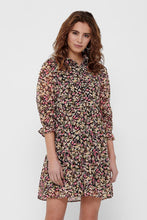 Load image into Gallery viewer, Ingrid long-sleeved dress - Brown - ONLY - Brown
