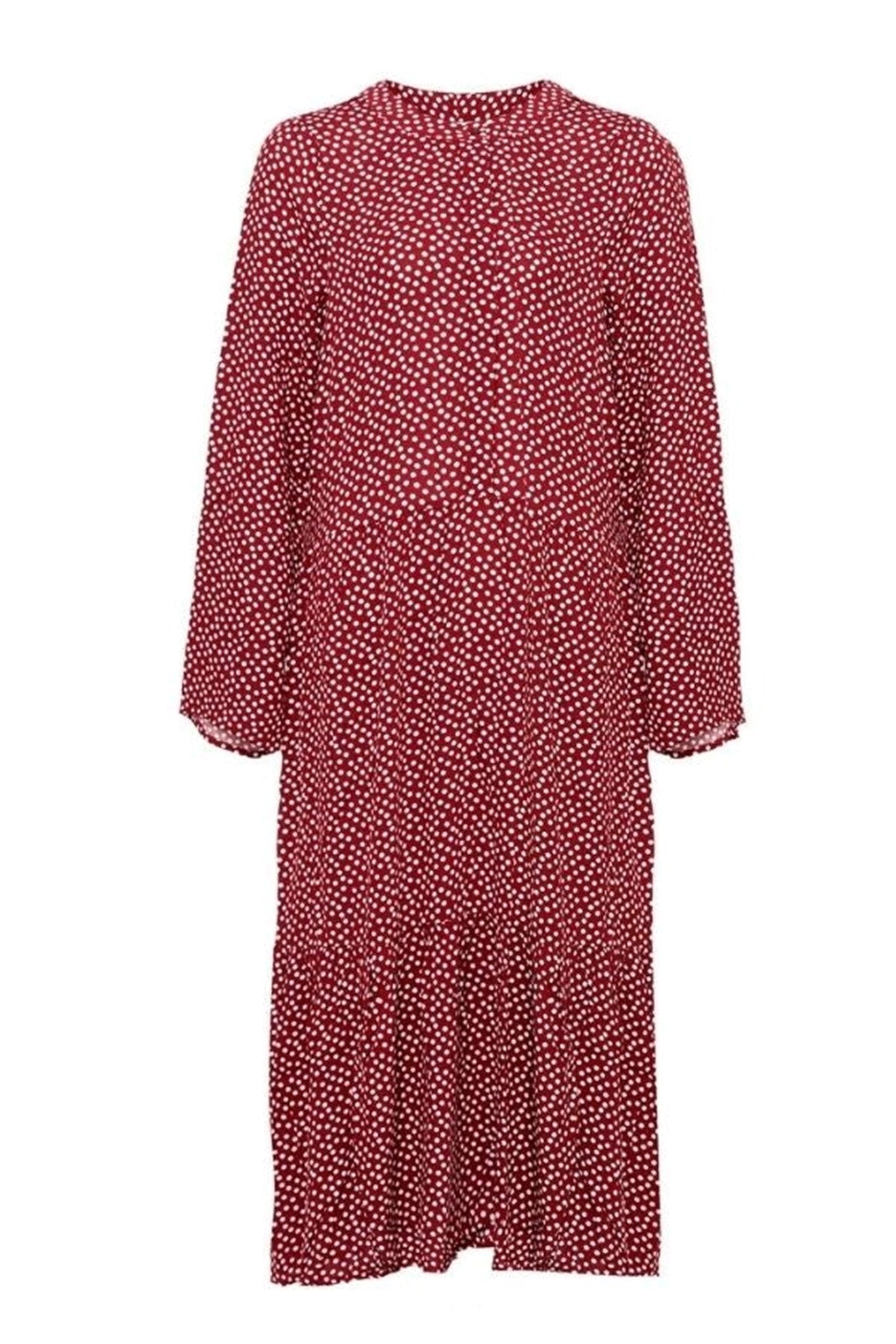 Anna long-sleeved dress - Sundried Tomato - Amis de Copenhague - Red 5