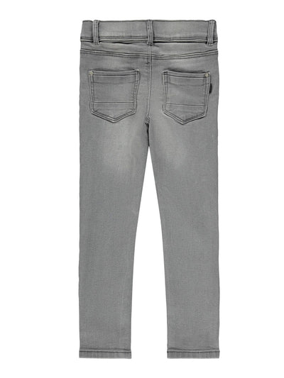 Skinny fit Jeans in organic cotton - Gray denim - Name It - Grey 3