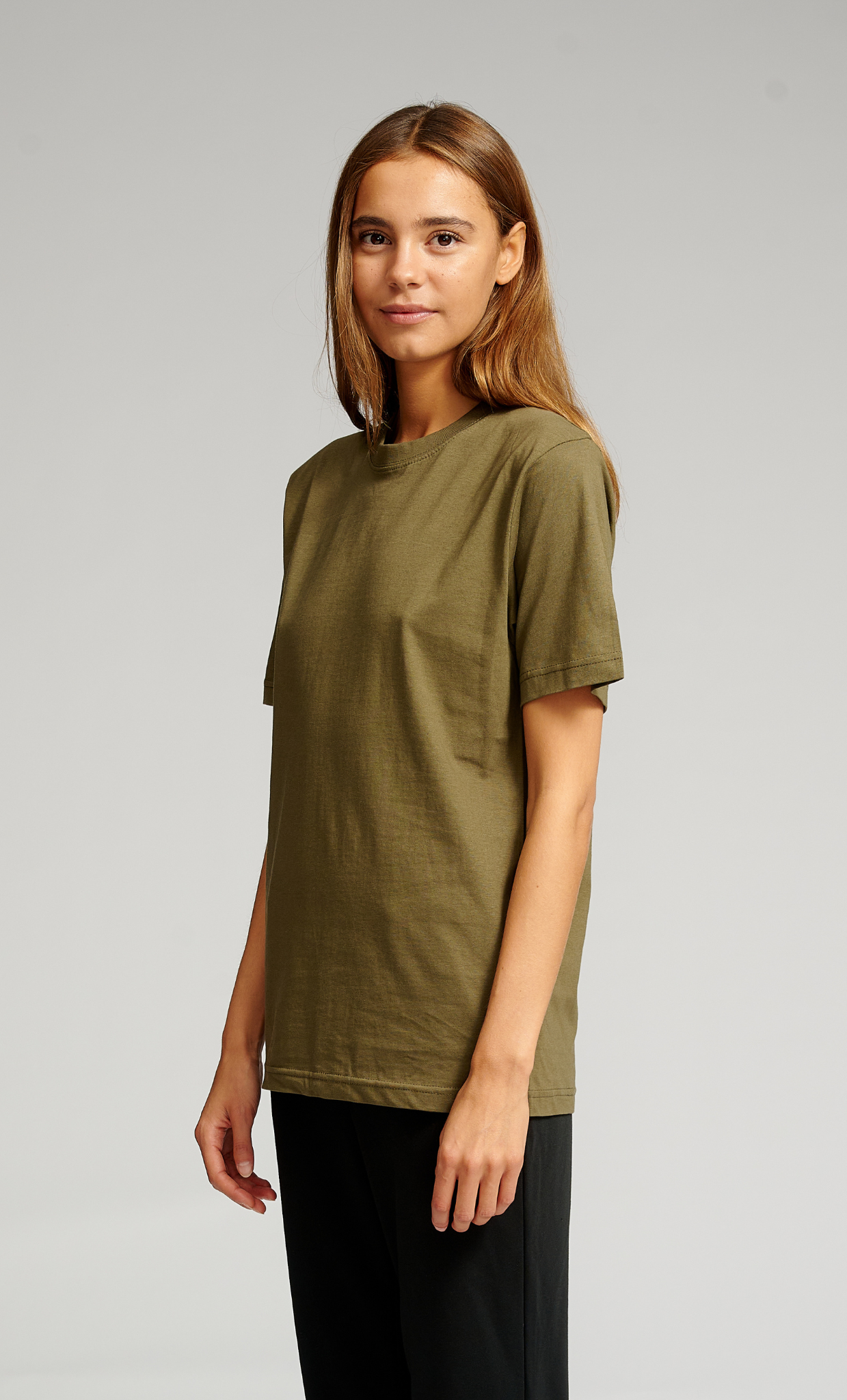 Oversized T-shirt - Army Green - TeeShoppen - Green 3