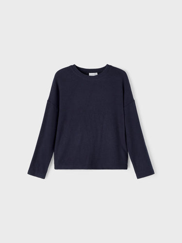 Victi Knit Sweaters - Dark Sapphire - Name It - Blue