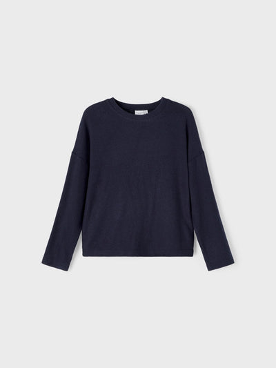 Victi Knit Sweaters - Dark Sapphire - Name It - Blue