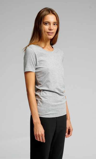 Fitted T-shirt - Oxford Grey - TeeShoppen - Grey 2