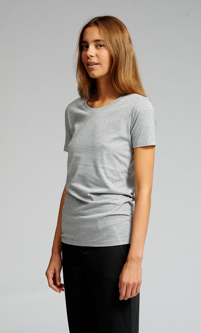 Fitted T-shirt - Oxford Grey - TeeShoppen - Grey 4