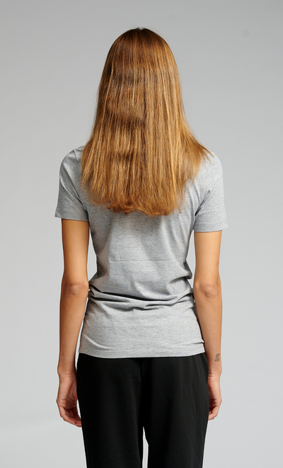 Fitted T-shirt - Oxford Grey - TeeShoppen - Grey 5