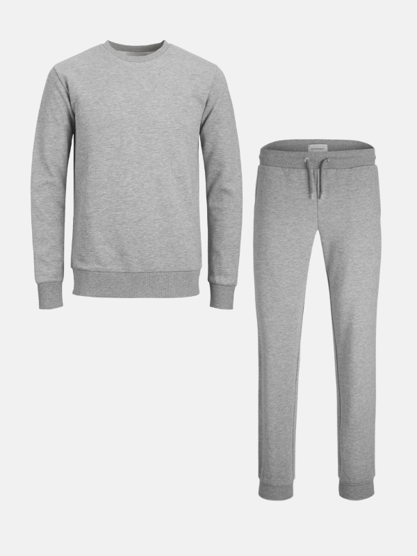 Basic SweatSuit (Light Gray Melange) - Pakketdeal (vrouwen)