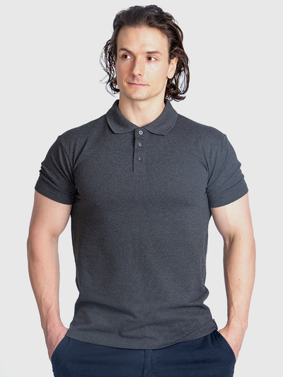 Performance Polo - Dark Gray - TeeShoppen - Grey 2