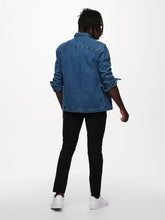 Load image into Gallery viewer, Denim Shirt - Medium Blue Denim - Only &amp; Sons - Blue 2
