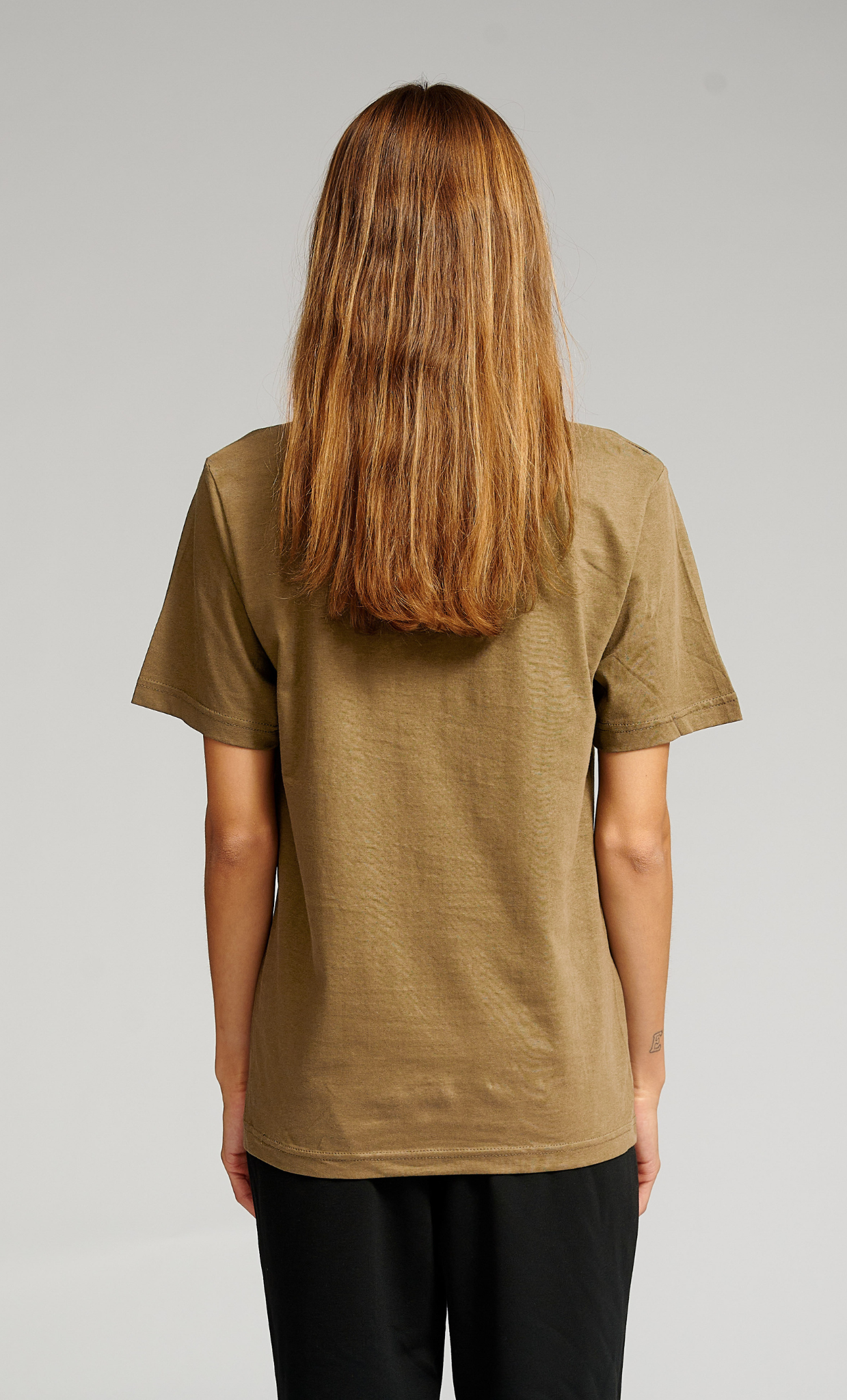 Oversized T-shirt - Khaki - TeeShoppen - Khaki 4