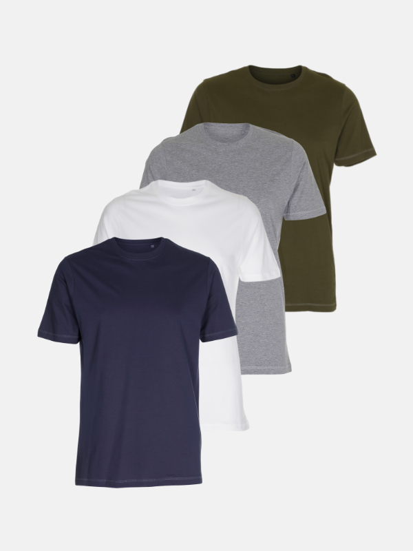 Camisetas básicas orgánicas: paquete (4 pcs)