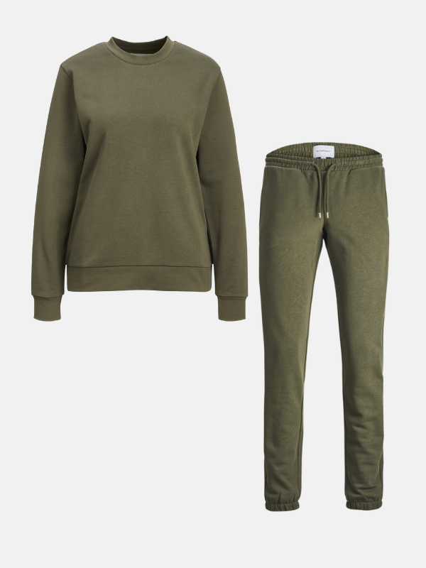 Basic SweatSuit (Dark Green) - Pakketdeal (vrouwen)