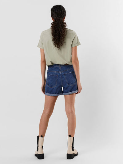 Loose Shorts - Medium Blue Denim - Vero Moda - Blue 2