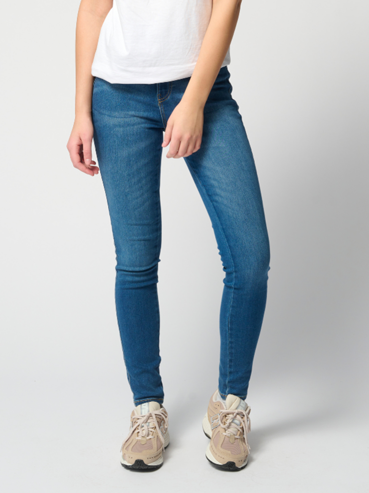 The Original Performance Skinny Jeans - Medium Blue Denim - TeeShoppen - Blue 5