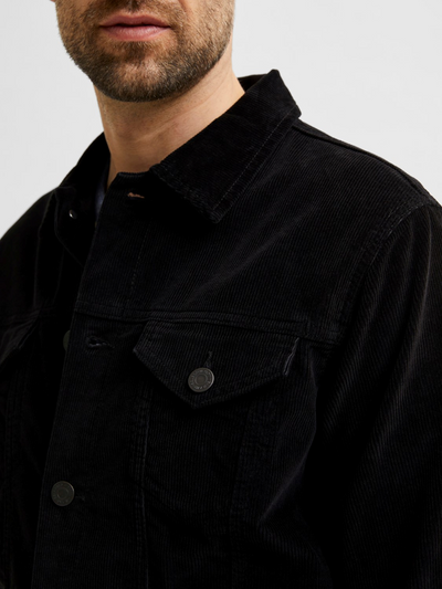 Jeppe Corduroy Jacket - Black - Selected Homme - Black 3