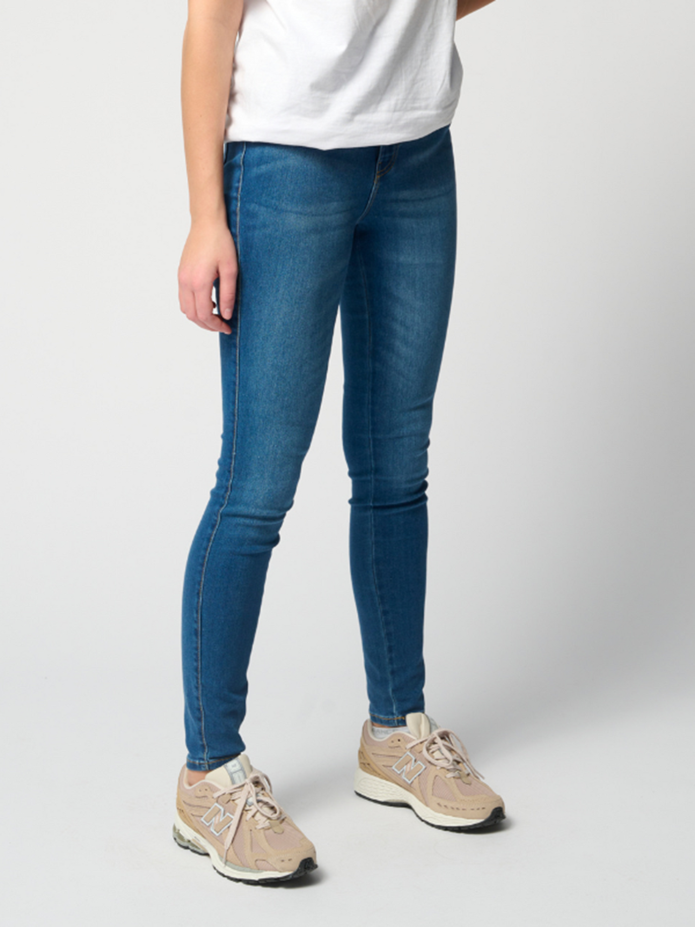 The Original Performance Skinny Jeans - Medium Blue Denim - TeeShoppen - Blue 3