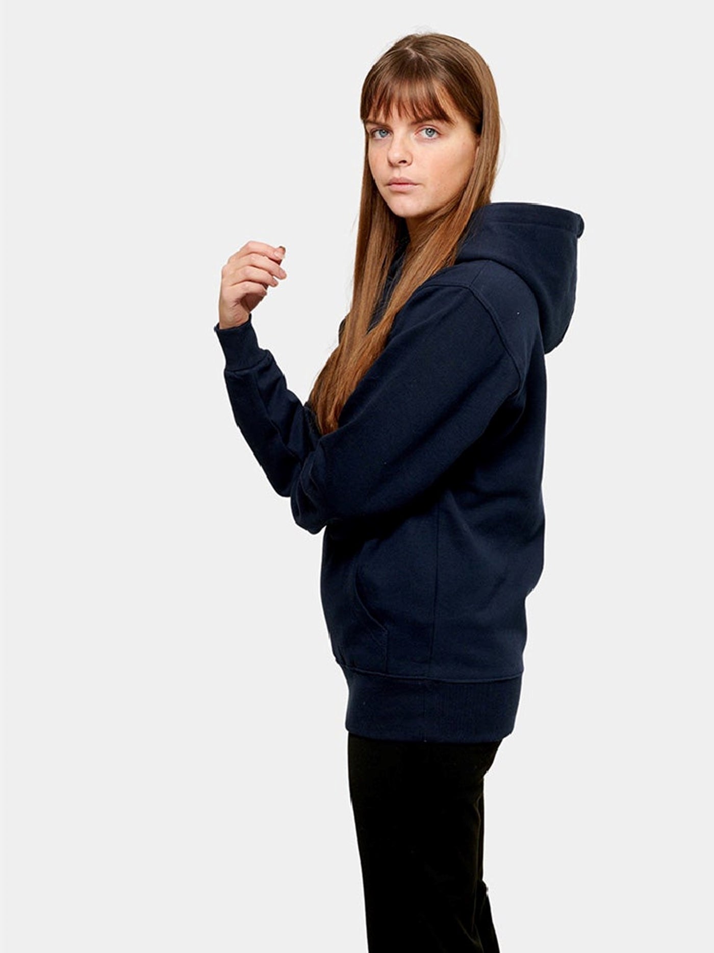 Oversized Hoodie - Navy - TeeShoppen - Blue 2