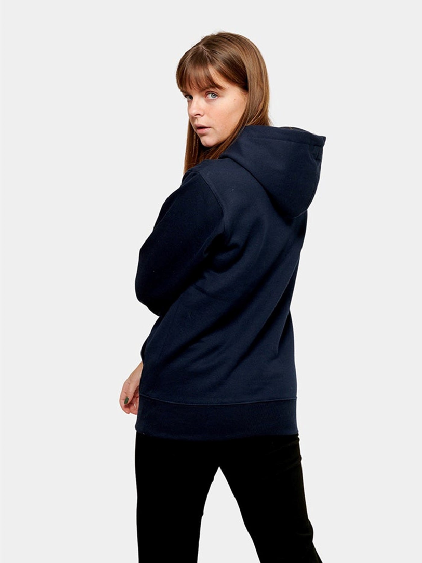 Oversized Hoodie - Navy - TeeShoppen - Blue 3