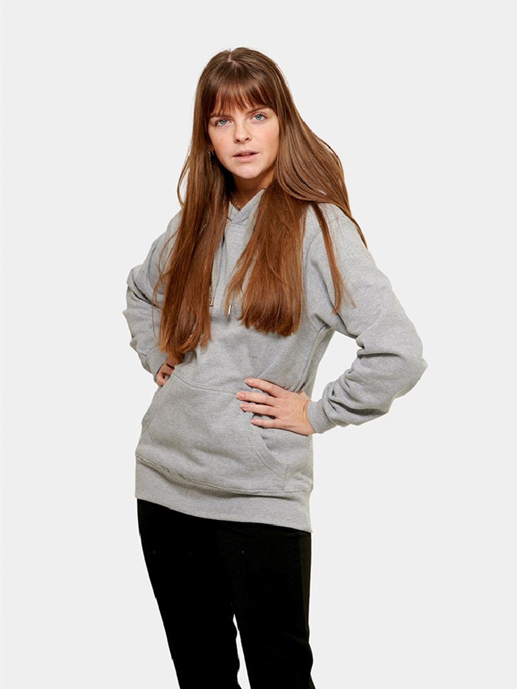 Oversized Hoodie - Ash gray - TeeShoppen - Grey