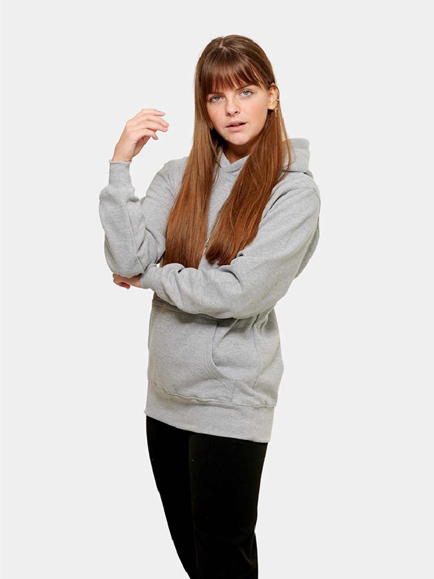 Oversized Hoodie - Ash gray - TeeShoppen - Grey 2