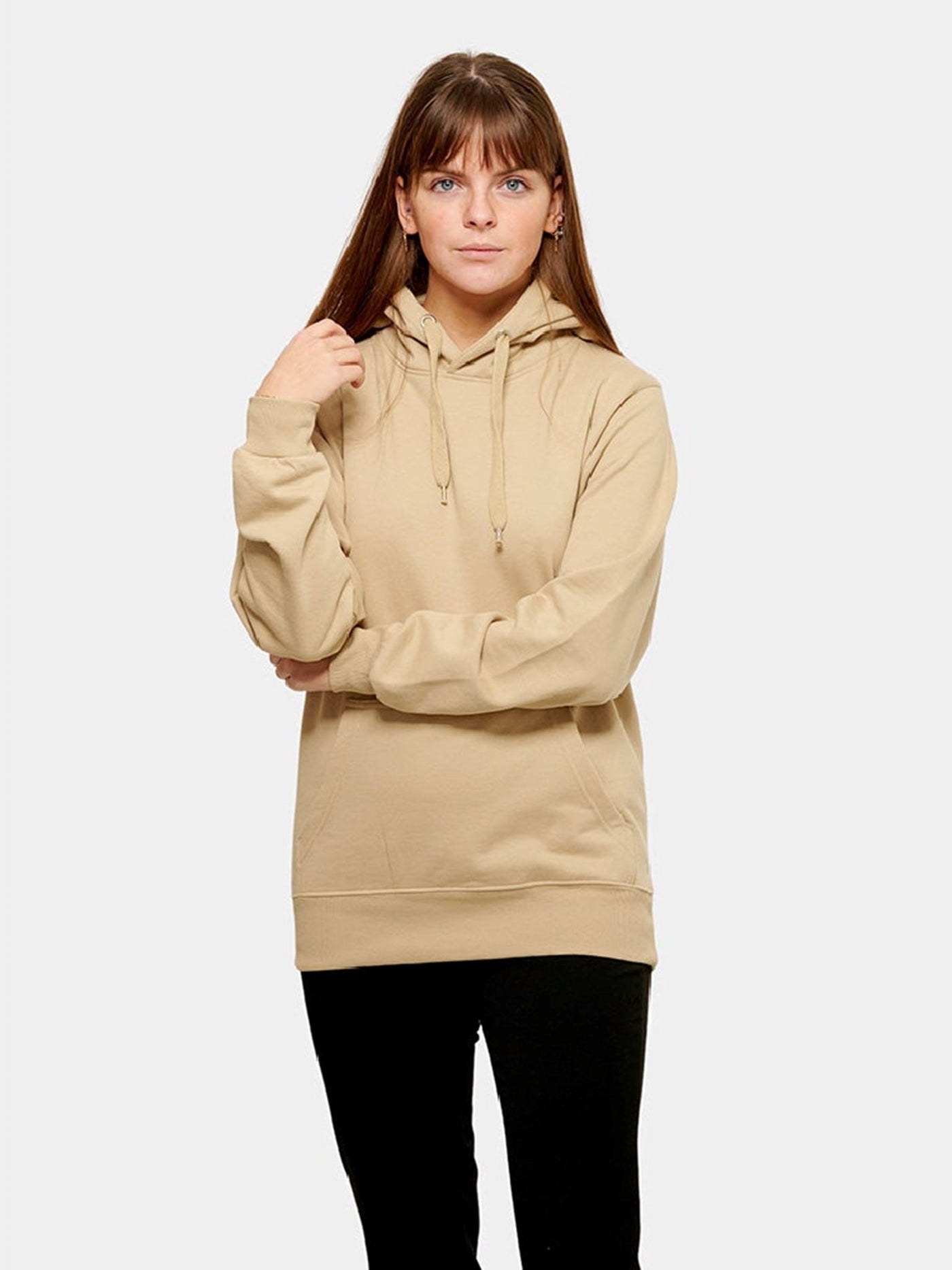 Oversized Hoodie - Sand - TeeShoppen - Khaki