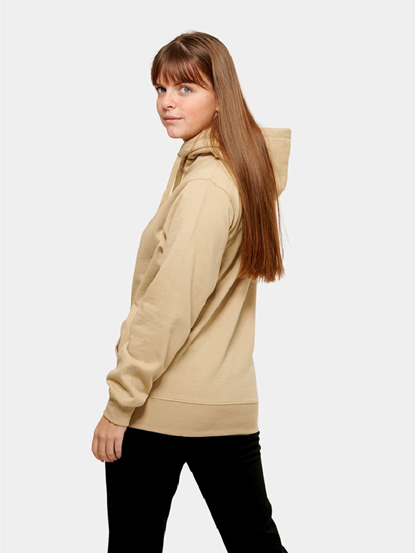 Oversized Hoodie - Sand - TeeShoppen - Khaki 2