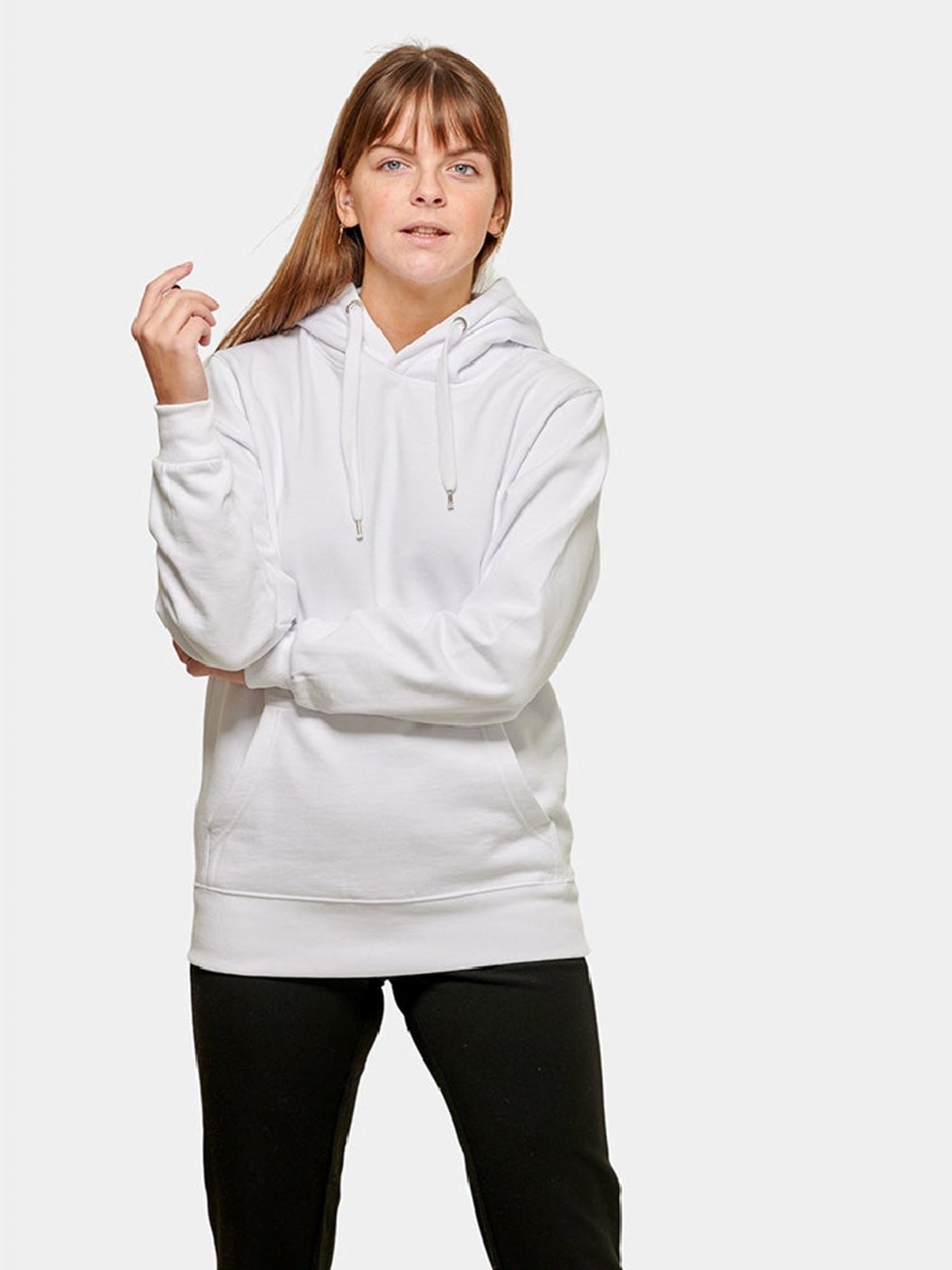 Oversized Hoodie - White - TeeShoppen - White 3