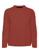 Load image into Gallery viewer, Augusta Knit - Chili Oil - Vero Moda - Red 2
