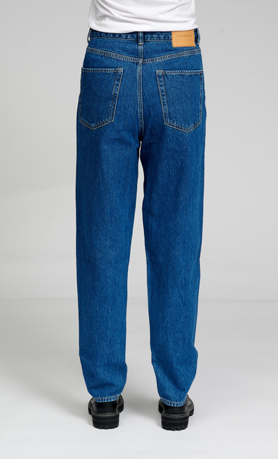 The Original Performance Mom Jeans - Medium Blue Denim - TeeShoppen - Blue 15