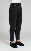 Load image into Gallery viewer, The Original Performance Mom Jeans - Washed Black Denim - TeeShoppen - Black 8
