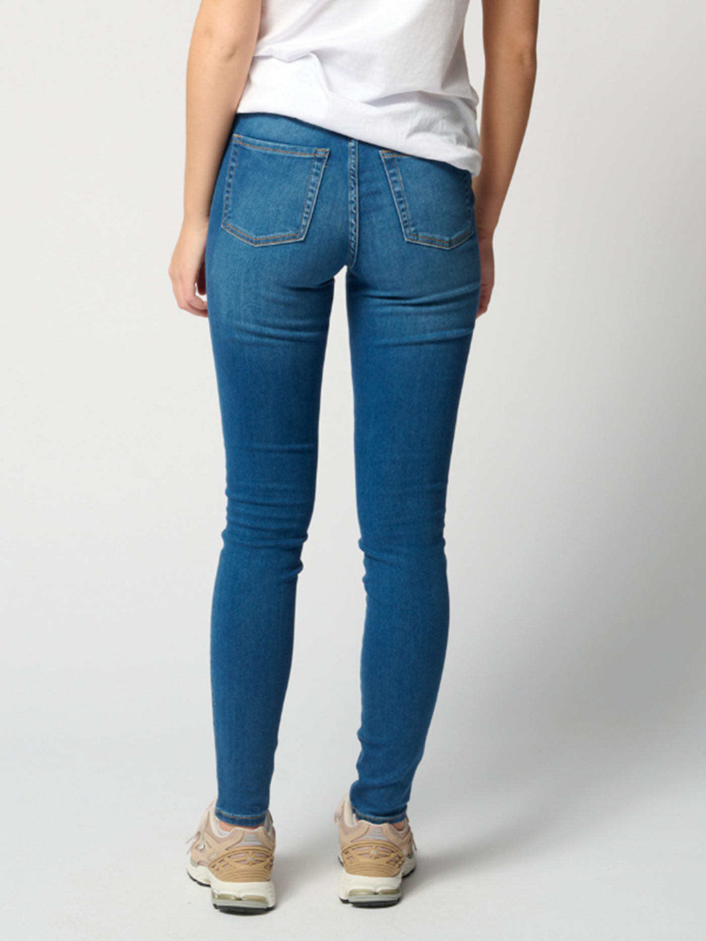 The Original Performance Skinny Jeans - Medium Blue Denim - TeeShoppen - Blue 2