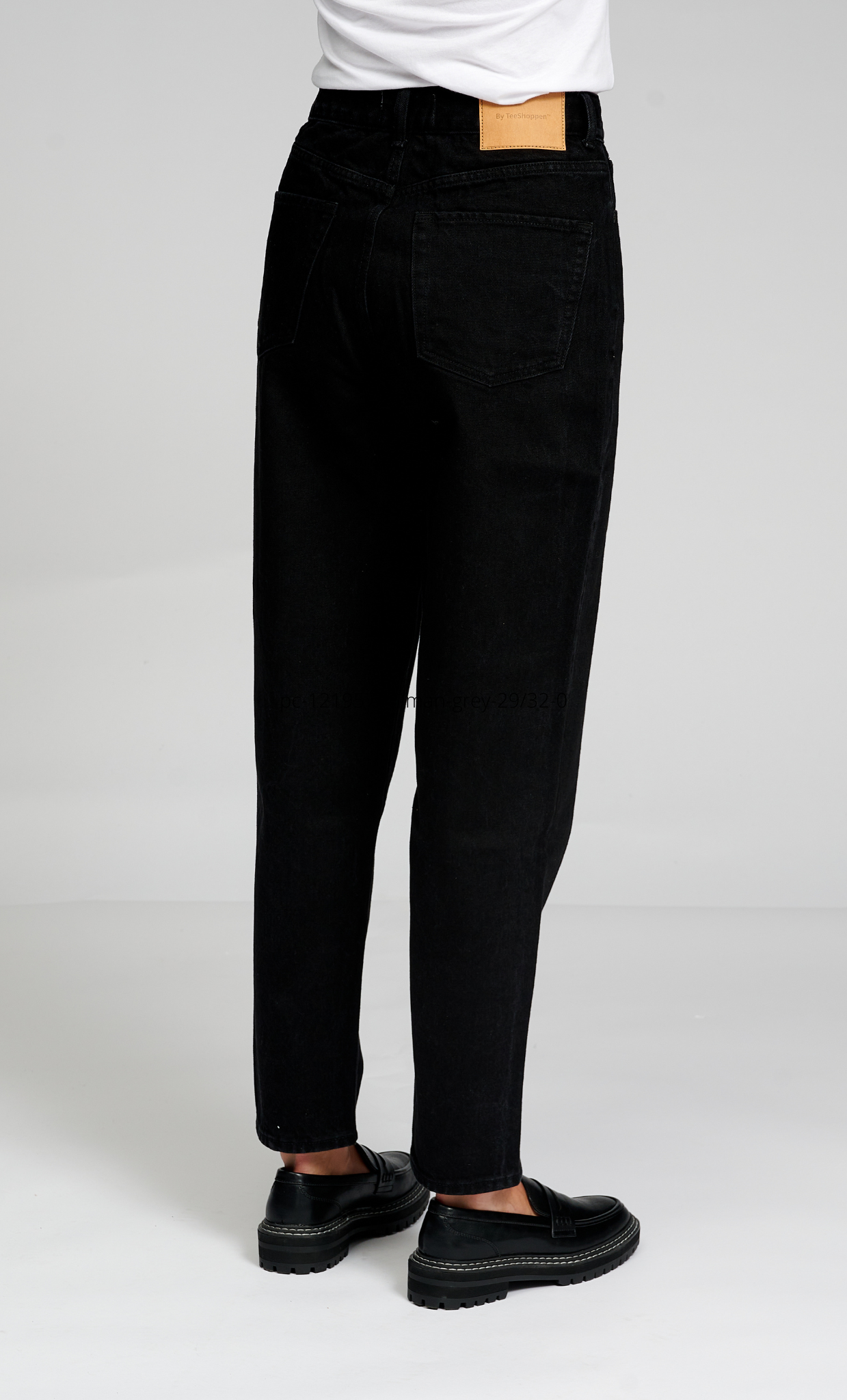 The Original Performance Mom Jeans - Black Denim - TeeShoppen - Black 5