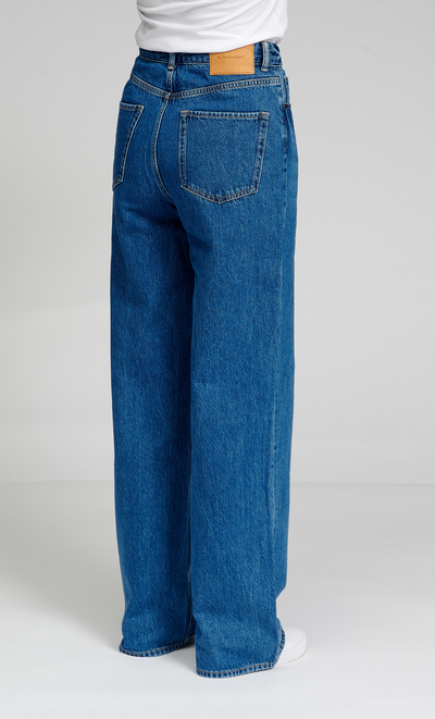 The Original Performance Wide Jeans - Medium Blue Denim - TeeShoppen - Blue 9