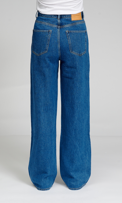 The Original Performance Wide Jeans - Medium Blue Denim - TeeShoppen - Blue 10