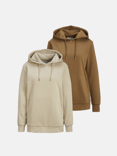 Basic Hoodie Sweat - Pakketdeal (2 pc's.)