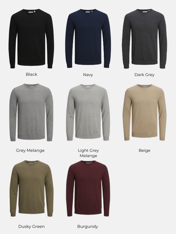 Basic Knit Crewneck - Package Deal (2 pcs)