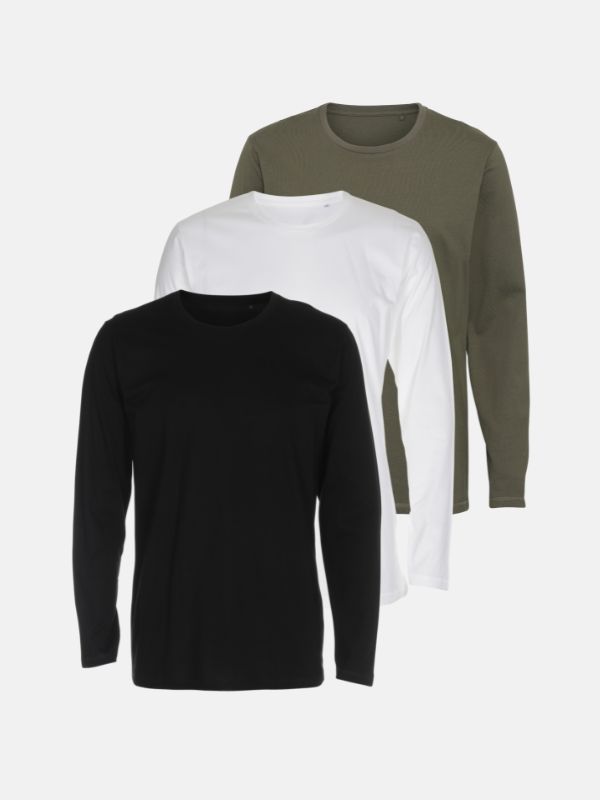 Basic Long Sleeve T-Shirt – Package Deal (3 pcs.)