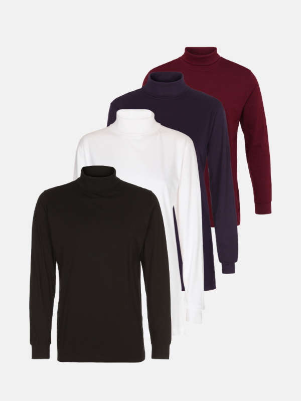 Basic Turtleneck - Pakketdeal (4 pc's.)