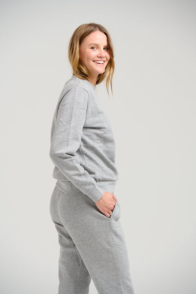 SweatSuit básico (Melange gris claro) - paquete (mujeres)