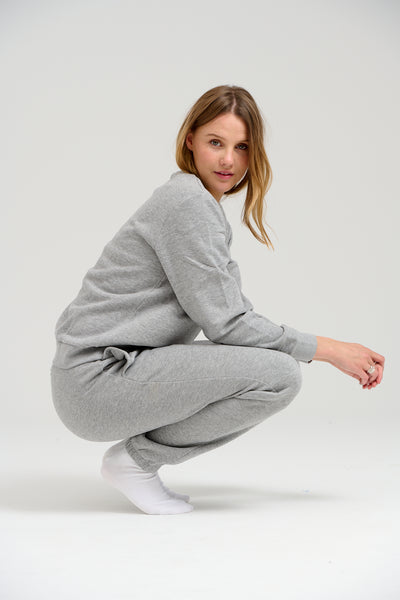 SweatSuit básico (Melange gris claro) - paquete (mujeres)