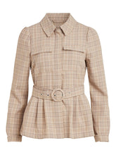 Carregar imagem no visualizador da galeria, Kristina Jacket with belt - Beige - VILA - Khaki 2
