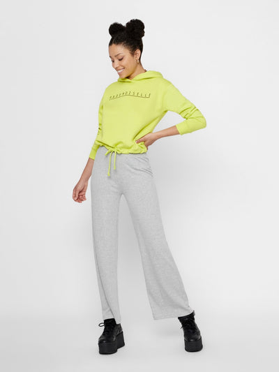 Molly Pants - Light Grey Melange - PIECES - Grey 3