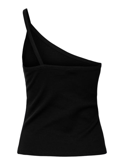 Anna One Shoulder Top - Black - PIECES - Black 5