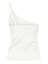 Carregar imagem no visualizador da galeria, Anna One Shoulder Top - Bright White - PIECES - White 4
