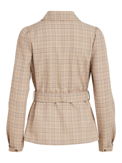 Kristina Jacket with belt - Beige - VILA - Khaki 3