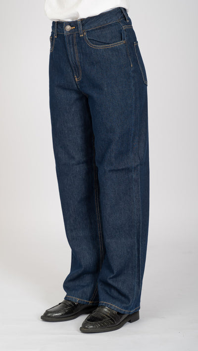 The Original Performance Loose Jeans - Dark Blue Denim - TeeShoppen - Blue 8