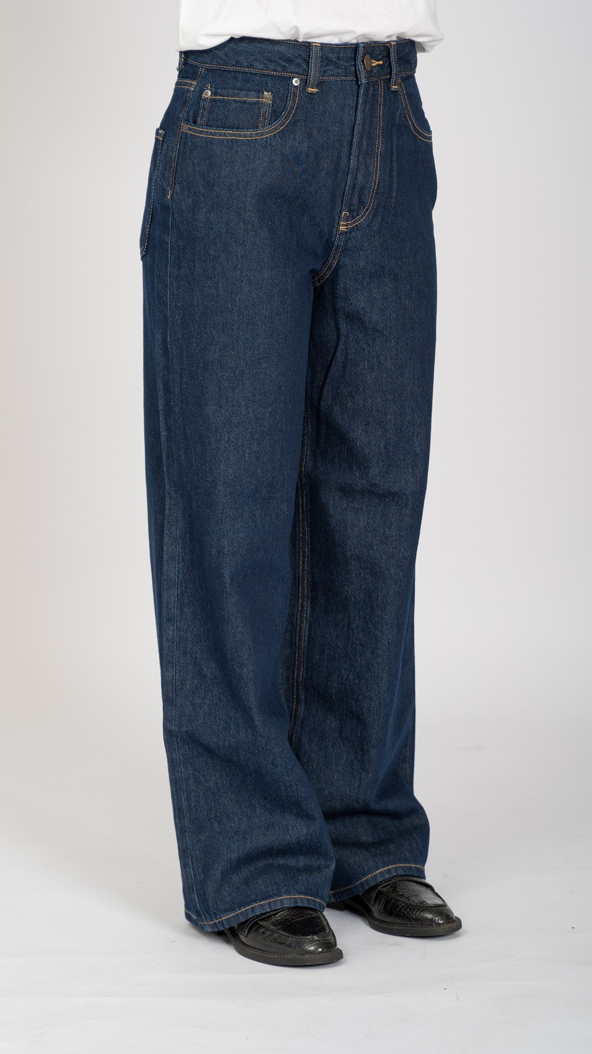 The Original Performance Wide Jeans - Dark Blue Denim - TeeShoppen - Blue 13